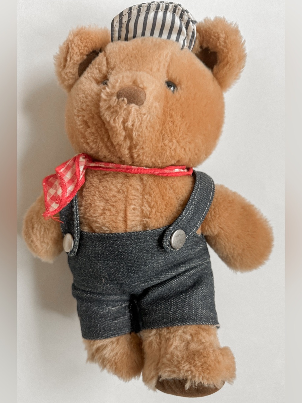 Vintage Dakin train conductor bear
